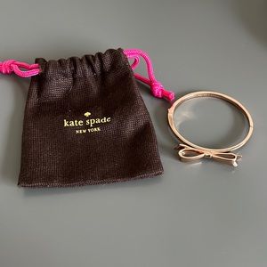 Kate Spade Rose Gold Bow Clasp Bangle